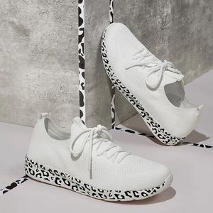 NEW White Leopard Print Shoes